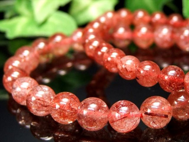 【高品質・現品】レッドルチルクォーツ ブレス 透明度MAX赤針綺麗 約12mm 楽天市場】○濃厚 4A【レッドルチルクォーツ ブレスレット】9mm-9.5mm