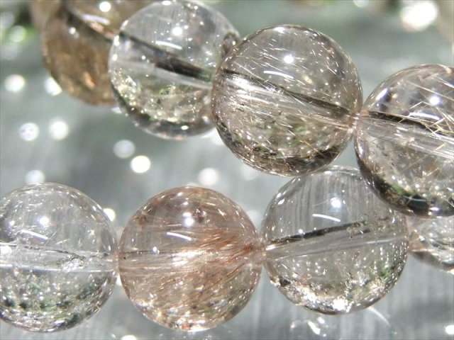 ルチレイテッドスモーキー・クォーツ最高品質透明度は銀河のよう‼️9/1迄大SALE ルチレイテッドスモーキークォーツ最高品質透明度は銀河のよう