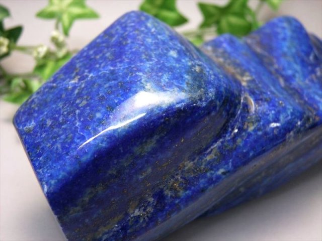 【高品質】ラピスラズリ　置石　幸運の石 高品質】ラピスラズリ 置石 幸運の石