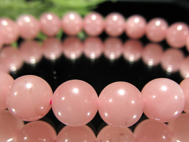 3A 濃いめタイプ グァバクォーツ 天然ピンククォーツ ブレスレット 8mm