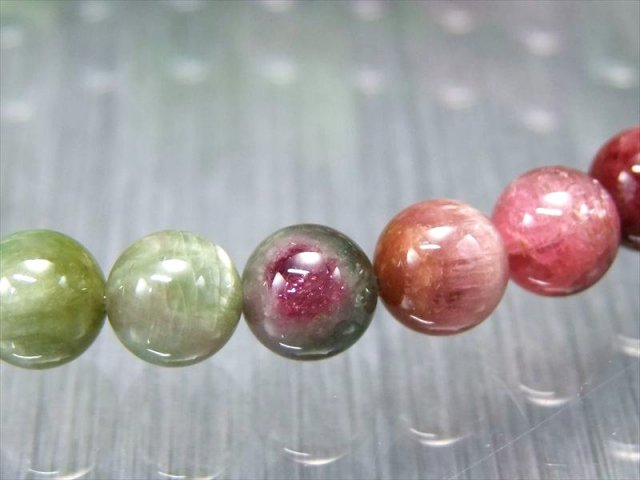 激レア・球体ウォーターメロン 4A+ キャッツアイ MIXトルマリン