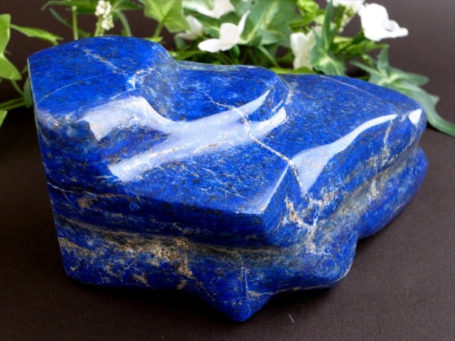 4A ラピスラズリ 磨き原石 タンブル 最大幅126mm 重さ813g 幸運の象徴 世界最古のパワーストーン ラピスラズリタンブル アフガニスタン産 パワーストーン