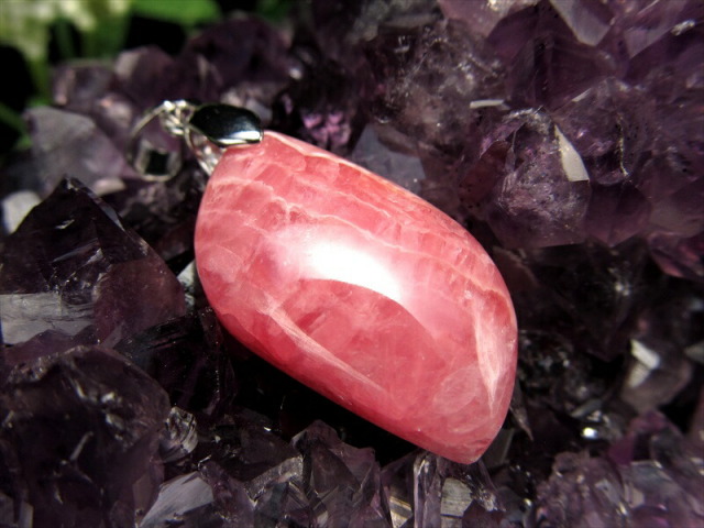 3A+ インカローズ ペンダントトップ リーフ型 石サイズ縦約26mm 重さ約