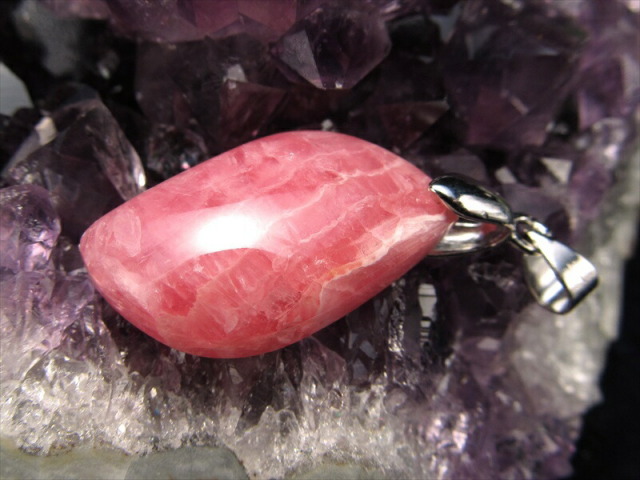 3A+ インカローズ ペンダントトップ リーフ型 石サイズ縦約26mm 重さ約