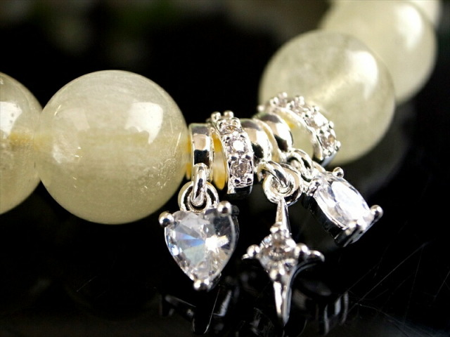 ブレスの作成などに使えるパーツ トリプルモチーフ アクセサリーパーツ 1個売り 最大幅約14mm ジルコン付きでキラキラ 可憐なハート 星 オーバル3連揺れ