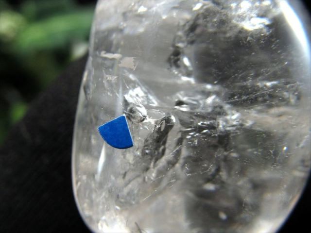 古代の水入り 水晶 磨きタンブル 最大幅30mm 重さ17.1g オーバル型 強力な癒しの力 古代の水を封入した水晶 最強のお守り 1点物 ブラジル産 パワーストーン