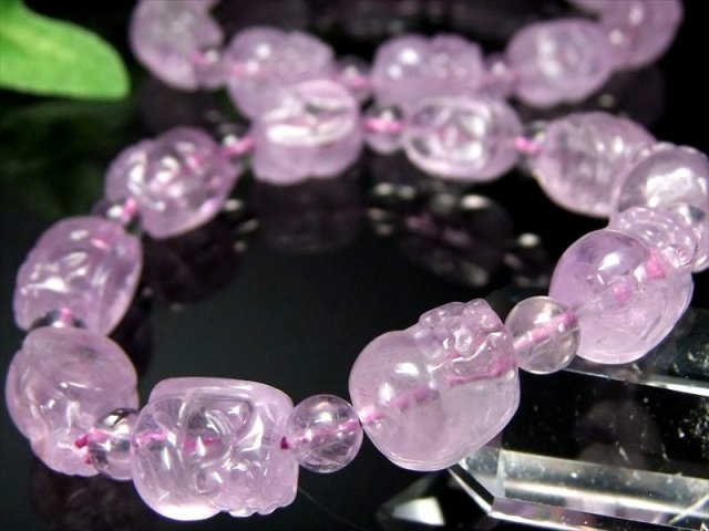 アメジスト 貔貅 ヒキュウ ブレスレット ヒキュウサイズ幅約13mm-15mm前後×9珠 珠約7mm-7.5mm×9珠 キュートな貔貅 財運を高める瑞獣