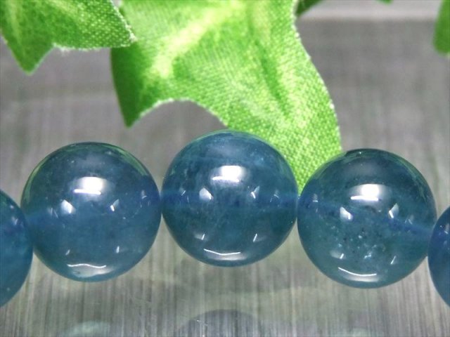 激レア産地 5A アクアマリン ブレスレット 11.5mm-12mm×18珠 サンタ