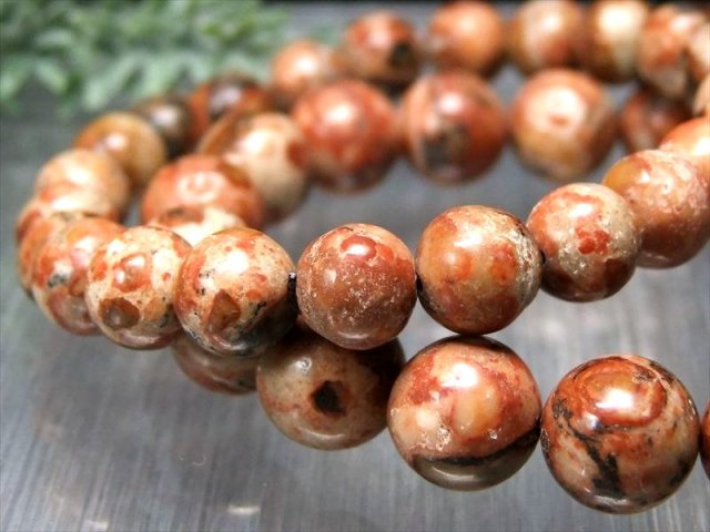 MIXカラータイプ 龍宮舎利石 セミラウンド ブレスレット 約10mm-10.5mm×19珠前後 りゅうぐうしゃりせき 身に着ける強力な守護石 護符 龍神の聖域と繋がる石