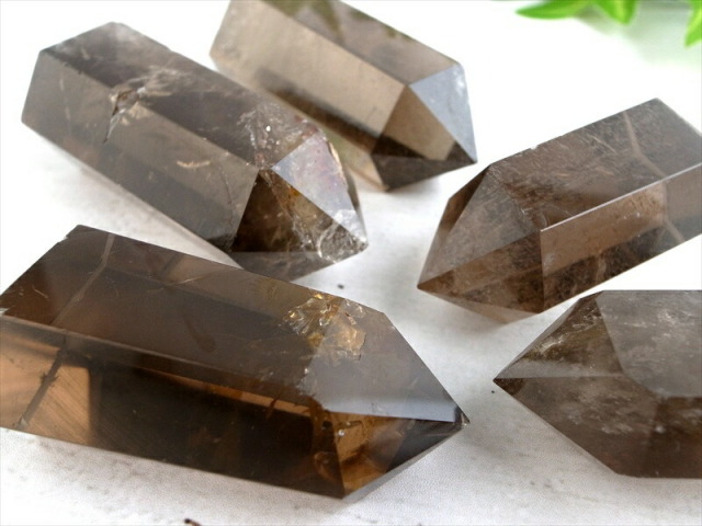 1個売り スモーキークォーツ ポイント 重さ約25g-35g レインボー 虹入りも 透明天然茶水晶 手ごろな小さめサイズ ブラジル産 パワーストーン 天然石