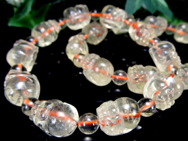 シトリン 貔貅 ヒキュウ ブレスレット ヒキュウサイズ幅約13mm-13.5mm前後×10珠 珠約6mm-6.5mm×10珠 キュートな貔貅 財運を高める瑞獣 商売繁盛