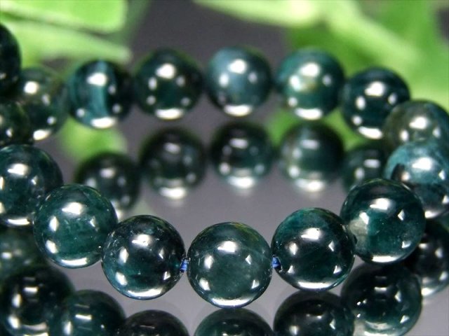 幻の宝石 深海ブルー S級 グランディディエライト ブレスレット 6.5mm-7mm×28珠 限られた人のみ知る幻の宝石 世界の希少石10傑の1つ マダガスカル産