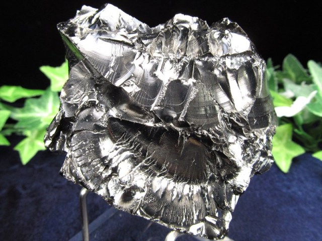 エリートシュンガイト 原石 台座付 高さ 80mm 重さ 169g 炭素高純度