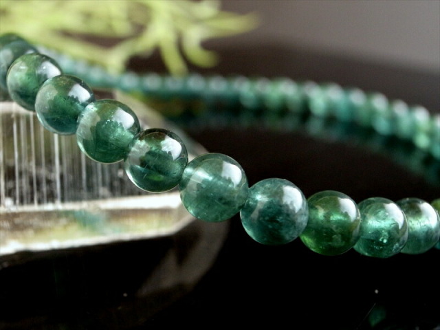 S級 インディゴブルートルマリン インディゴライト ブレスレット 4mm-4.5mm×43珠 電気石 10月誕生石 心身を安定させる石 極上一点物 ブラジル産