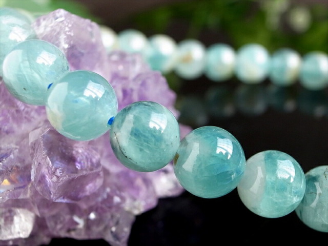 幻の宝石 グランディディエライト ブレスレット 6.5mm-7mm×28珠 限られ