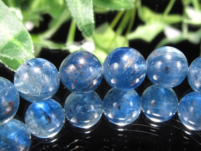 4A 爽やかブルー カイヤナイトシリカ ブレスレット 9mm-9.5mm×21珠