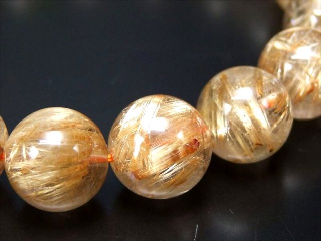 【式神封入】ゴールドタイチンルチルクォーツ［GkvhfVEr］8mm　超高品質 金運の王様「タイチンルチル」が連日登場！｜12月1・2日新着 | premium