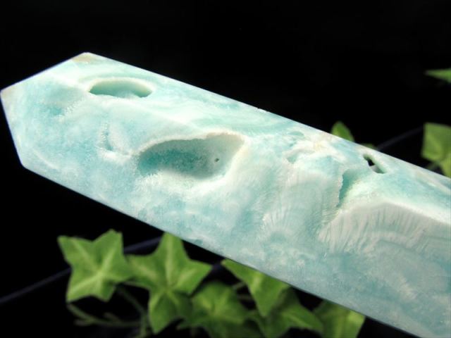 ブルーアラゴナイト 六角柱 ポイント 重さ80g-100g 1個売り 南国の海を