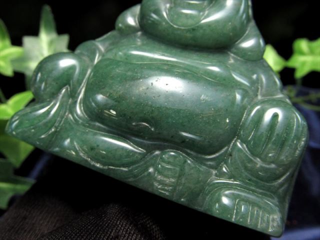 アベンチュリン 布袋様 彫刻置物 重さ約170g-200g 天然石彫り 置物