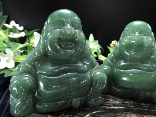 アベンチュリン 布袋様 彫刻置物 重さ約170g-200g 天然石彫り 置物 風水やインテリアに 弥勒菩薩 ミロクボサツ ホテイ ほてい 布袋さん パワーストーン 天然石