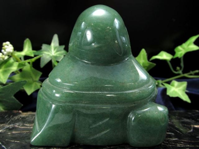 アベンチュリン 布袋様 彫刻置物 重さ約170g-200g 天然石彫り 置物