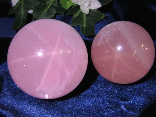 六条スター スターディープローズクォーツ 丸玉 1個売り 直径30mm-32mm ディープローズクォーツ 恋愛成就の石 愛と美の女神 アフロディーテ の石