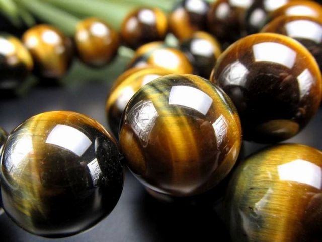 ツートンタイガーアイ ブレスレット 約8mm×23珠前後 ツートンカラー 艶感抜群 ゴールド&ブルーの光沢 幸運を招く聖なる石 南アフリカ産 パワーストーン