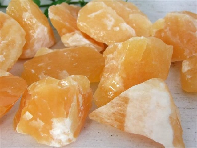 まるでミカン オレンジ カルサイト結晶ブロック詰め合わせ 約200g