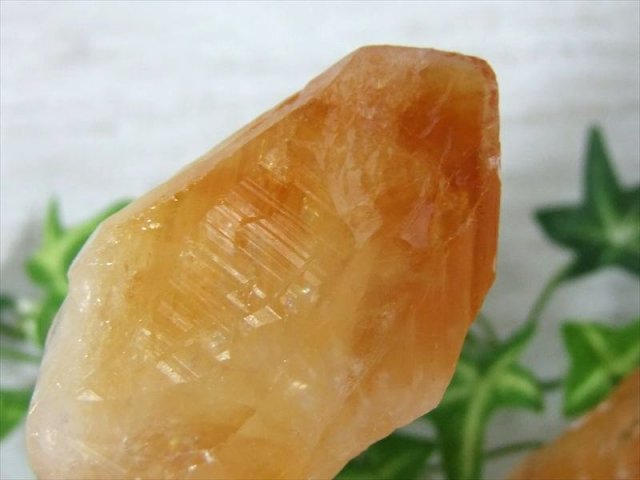 1個売り シトリン ラフ原石 80g-100g 美麗イエロー 透明感有り 金運