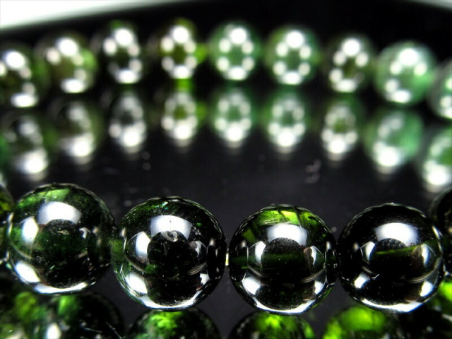 グリーン トルマリン ブレスレット 8mm-8.5mm×23珠 電気石 10月誕生石