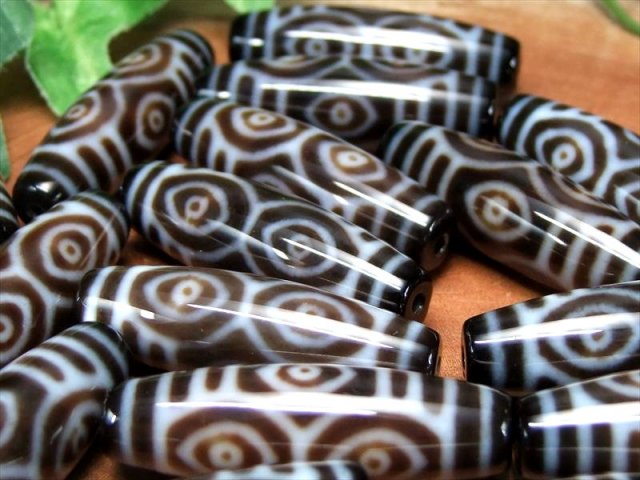 くっきり高品質 龍眼天珠 天珠 約37-39mm前後 至純天珠 チベット天珠