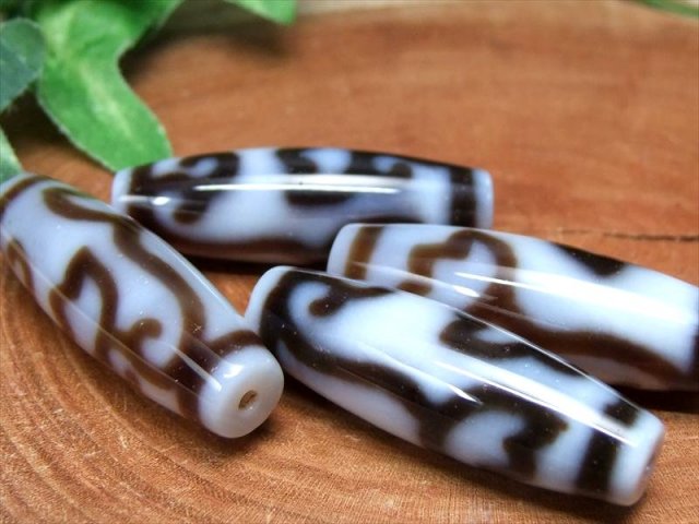 高級白天珠 水蓮花白天珠 すいれんかしろてんじゅ 縦約37mm-39mm 1個