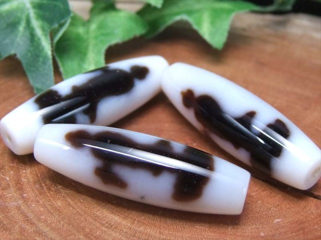 高級白天珠 希少品 観音白天珠 かんのんしろてんじゅ サイズ：約37mm