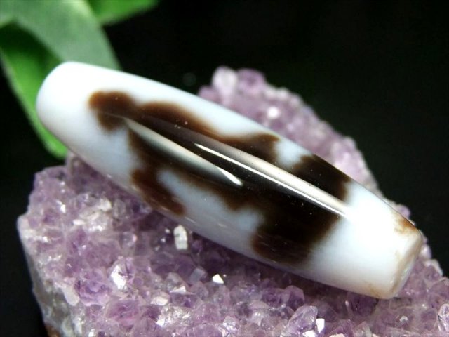 高級白天珠 希少品 至純天珠 双観音白天珠 そうかんのんしろてんじゅ