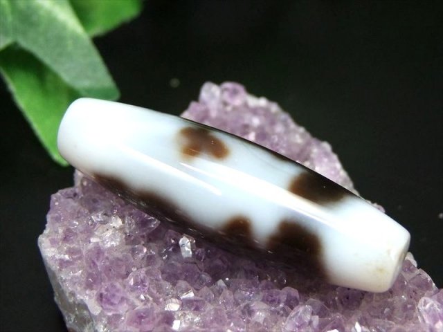 高級白天珠 希少品 至純天珠 双観音白天珠 そうかんのんしろてんじゅ