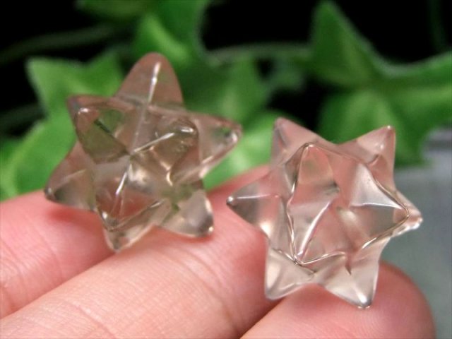 明るめカラー スモーキー レムリアン水晶アステロイド 小星型12面体 重