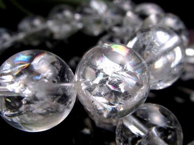 透明感抜群 アイリスクォーツ ブレスレット 8mm-8.5mm×23珠前後 高品質