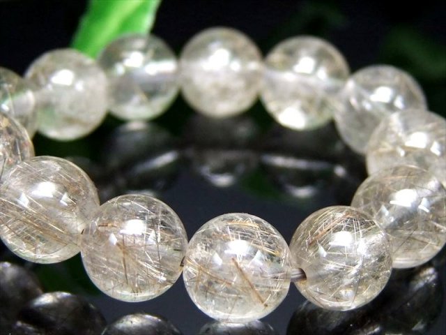 これぞシルバー針 4A シルバールチルクォーツ ブレスレット 8.5mm-9mm×22珠 煌き抜群 繊細シルバー針 水晶と針の絶妙バランス ビジネスのお守りに 一点もの