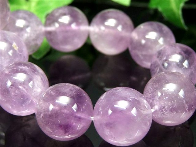 激レア・濃厚色 大珠 モンドクォーツエレスチャル ブレスレット 約14mm-14.5mm×16珠 世界的希少水晶 ギャランティーカード付き タンザニア モンド地方産