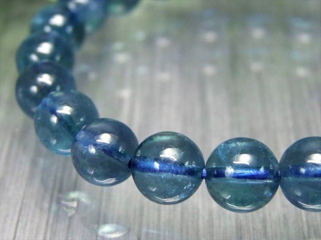 サンタマリアブルー 最高級S級 アクアマリン ブレスレット 8mm-8.5mm