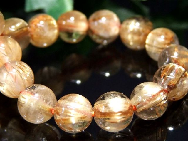 キャッツアイ効果あり 5A キャッツアイ ゴールドルチルクォーツ