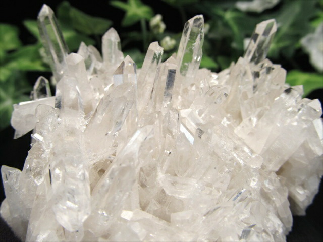 4A 四川省産 水晶 クラスター 最大幅101mm 重さ375g 透明 超人気針状