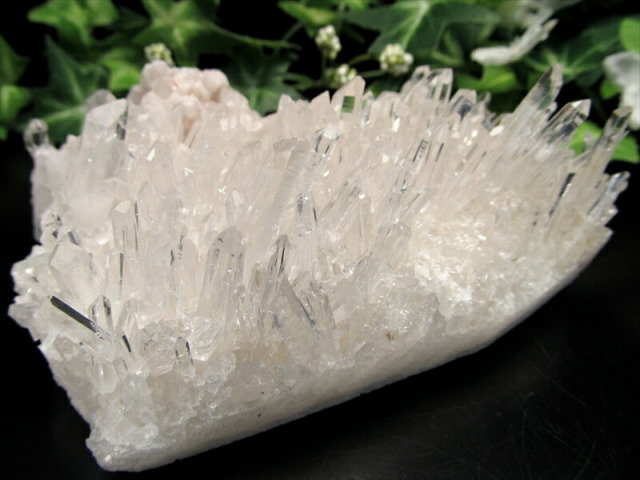 4A 四川省産 水晶 クラスター 最大幅110mm 重さ421g 透明 超人気針状群生 浄化 1点もの 四川省産 パワーストーン 天然石