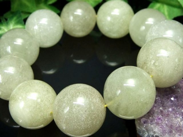 限定1本 巨大 AA+ リビアングラス ブレスレット 20.5mm-21mm×11珠 リビア砂漠の秘宝 隕石由来の天然インパクトガラス 一点物 エジプト産 パワーストーン
