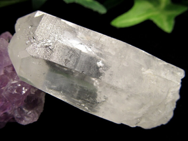 激レア 溶け跡くっきり カブラル産 レムリアン単結晶 ライトニングクリスタル 雷水晶 幅52mm 重さ30.7g コレクター品 レムリアンの雷電水晶 ブラジル