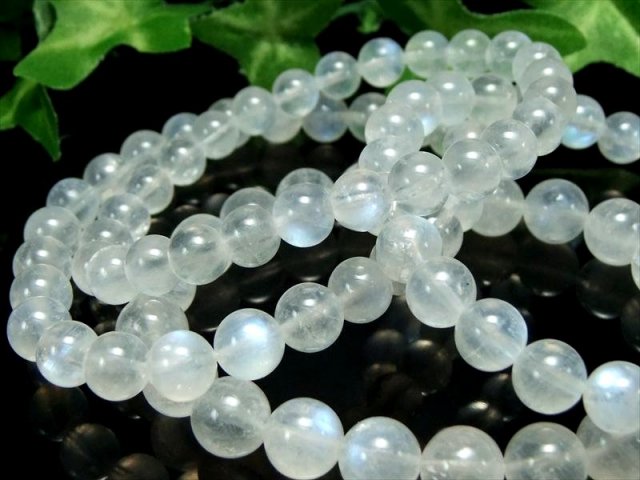 AA ブルームーンストーン 月長石 ブレスレット 8mm-8.5mm×23珠前後