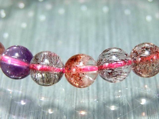超透明 S級 スーパーセブン ブレスレット 7mm-7.5mm×26珠 別格の美しさ