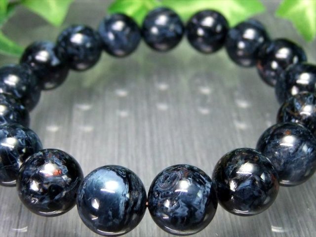希少 5A ブルーピーターサイト ブレスレット 12.5mm-13mm×17珠 極上