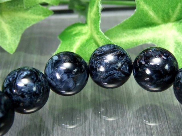 希少 5A ブルーピーターサイト ブレスレット 12.5mm-13mm×17珠 極上