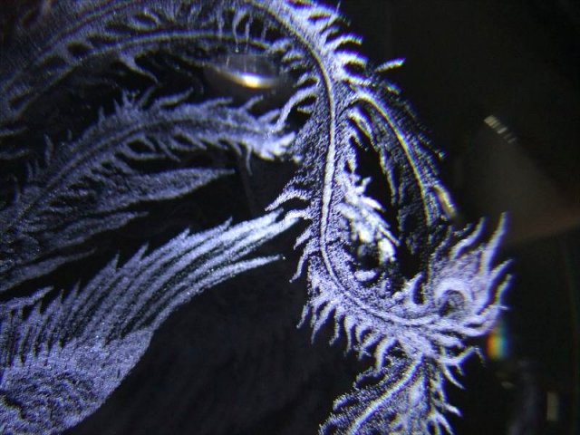 夫婦円満 鳳凰 クリスタルガラス製 丸玉 直径約80mm レーザー彫刻 幻想